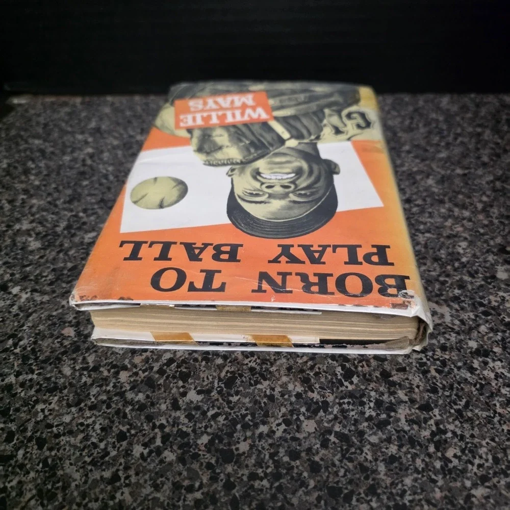 Willie Mays Born to Play Ball 1955 Hard Cover‎ With Dust Jacket 3rd Impression